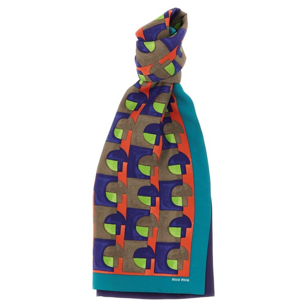 Miu Miu Women Medium Silk Scarf